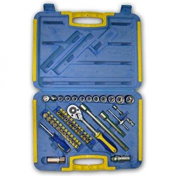 KINZO Conjunto de Llave de Trinquete & Llave de Vaso 45 Piezas