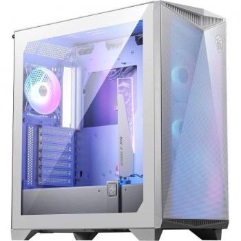 MSI MPG GUNGNIR 300R Airflow White E-ATX Midi Tower Gaming Computer Case with Tempered Glass, ARGB PWM Fans, Dust Filters, USB 3.2 Gen 2x2 Type-C