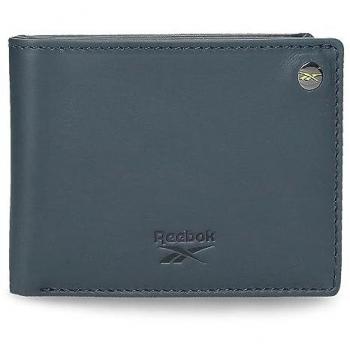 Reebok Cartera Switch Horizontal con Monedero Azul Marino Piel 11x8x1 cms