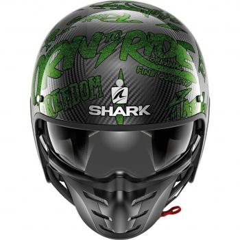 SHARK - HE2708EDGGXXL/162 : SHARK - HE2708EDGGXXL/162 : Casco Modular con Pantalla Solar S-Drak Freestyle Cup Color Car/Ver Talla XXL