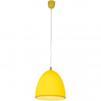 Lámpara colgante Fancy de silicona amarilla E27 25x110,8 cm
