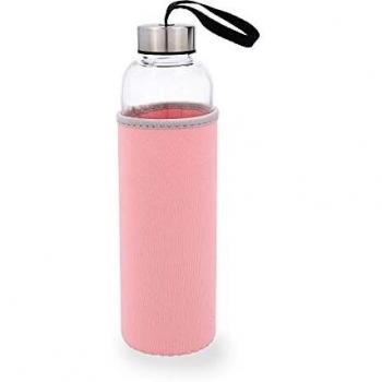 Quid QUIDATE - Botella Vidrio Con Funda Neopreno Rosa 0,60L