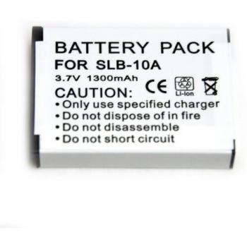 SLB-10A slb10a battery 1300 mah Batería para Samsung ES50, ES55, ES60, ES63, EX2F, HMX-U10, HZ10W, HZ15W, IT100, L100, L110, L200, L210, L310W, M100, M110, NV9, PL50, PL51, PL55, PL60, PL65, PL70, SL102, SL202, SL310W, SL420, SL502, SL620, SL720, SL820, 