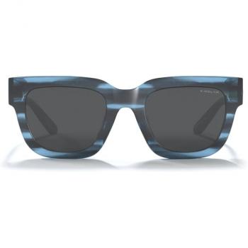ULLER Lake Blue Black UL-S19-03 Women's Sunglasses Blue Size 52