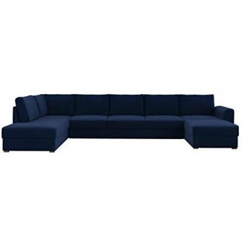 Sofá rinconero Comfivo 191, Magic Velvet 2216, función de descanso, caja de ropa de cama, 370x186x85cm