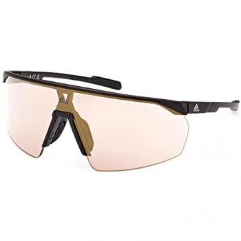 Gafas de sol deportivas Adidas SP0075 para mujer, montura completa, acetato, color negro mate
