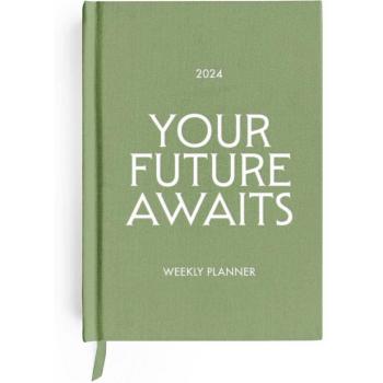 Agenda anual 2024 Classy semana vista matcha Kokonote verde
