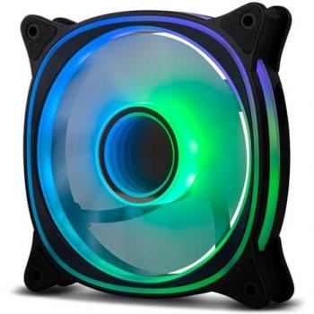 Ventilador 120mm Nox Hummer V-Fan ARGB Espejo Infinito con 9 Aspas Translúcidas y Rodamientos Hidráulicos