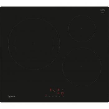 Placa de Inducción Neff T56NBJ1L0 60 cm con 4 Zonas y Potencia de 7400W, Color Negro