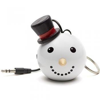 KitSound KSNMBSM - Altavoz Universal con Toma de 3.5 mm Compatible con Smartphones, tabletas y Dispositivos MP3, diseño muñeco de Nieve