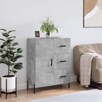 Armario de hormigón gris 69,5x34x90 cm de madera multicapa y aparador de madera de ingeniería gris hormigón 69,5x34x90 cm Vidaxl Gris