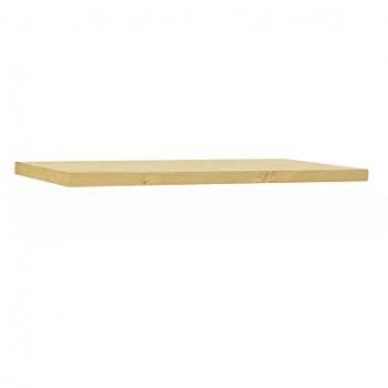 DECOWOOD - Estantería de madera maciza flotante Melva en color olivo, medidas 80 x 20 x 3 cm, hecha a mano en España, incluye herrajes para colgar