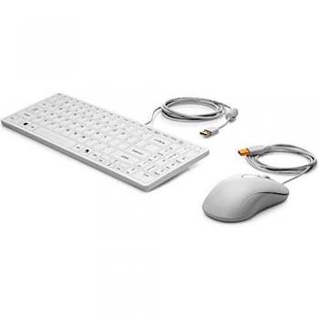 Set de Teclado y Ratón USB HP Healthcare Edición Blanca