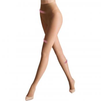 Wolford Tummy 20 Control Top Medias, 20 DEN, Negro