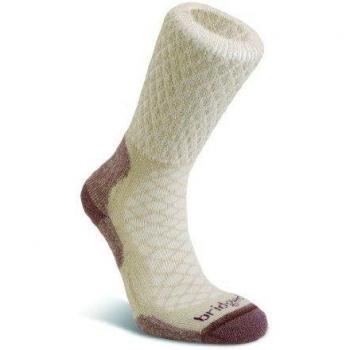 Bridgedale Merinofusion - Calcetines de senderismo y running para mujer, tamaño 7 - 8.5, color marrón