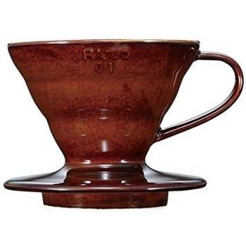 Hario Ceramic V60 Size 01 Coffee Cup Dripper / Brewer Chocolate Brown [Kitchen]