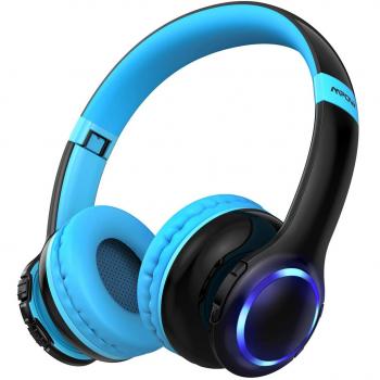 Mpow CH9 Auriculares para niños para niños, Adultos con micrófono en línea Volumen Incluido Bolso de Tela Auriculares Plegables con Enchufe de 3.5 mm Cable extraíble