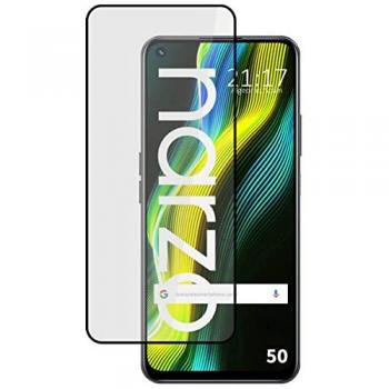 Protector Cristal Templado 5D Completo Negro para Realme Narzo 50