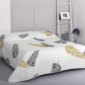 Colcha Foliage Multicolor 100% Algodón 270x260 cm para Cama de 180 cm