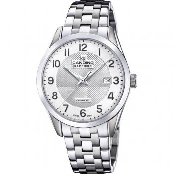 Candino - Reloj de hombre C4709 Couple de acero plateado