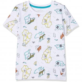 NAME IT Nmmgabil SS Top, Camiseta para Niños, Blanco