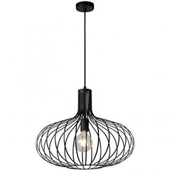 Lámpara Colgante Vintage Manuela - Ø 50 cm - 1xE27 - Negra
