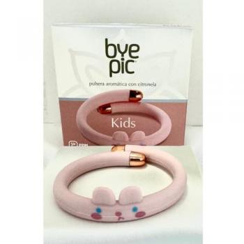 Pulsera antimosquitos aromática con citronela para niños color rosa 1 unidad