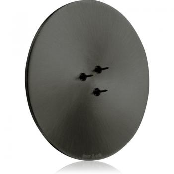 Ester & Erik Scented Candle Holder Plate - Matt Black 9 cm