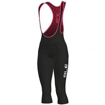 Alé Solid Winter Culote, Mujer, Negro/Rosa, 180/185