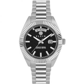 Philipp Plein Rock Couture Day-Date Men's Watch 42mm Gray 5ATM