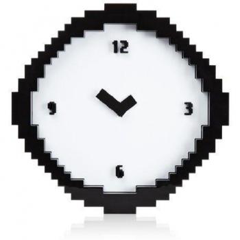 MUSTARD Reloj analógico de Pared pixelado