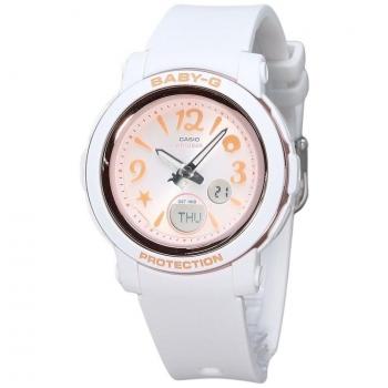 Casio Baby-G Undersea World Analog-Digital Quartz Women's Watch with Orange Dial and Resin Strap, 100M Water Resistance