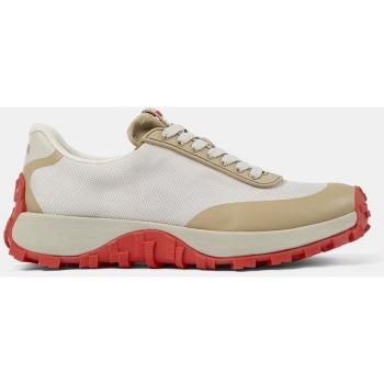 Zapatillas deportivas Camper Drift Trail Multi beige naranja mujer con cordones, suela a contraste, talla 41