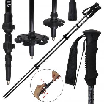 Alpidex Bastones telescópicos Motion 2.0 Bastón de carbono por trekking