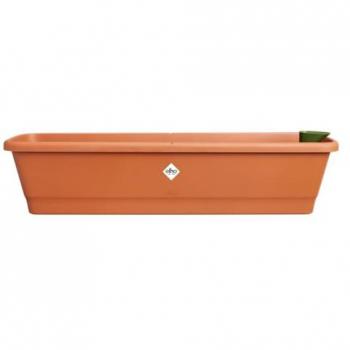 Maceta Cuadrada Elho Noa XL 20 x 78 x 18 cm Marrón - Plástico 100% Reciclado