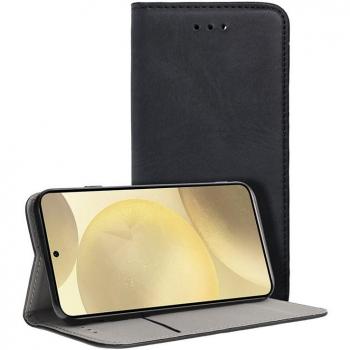 Funda Flip Cover Tipo Libro Liso Negro para Samsung Galaxy S24+