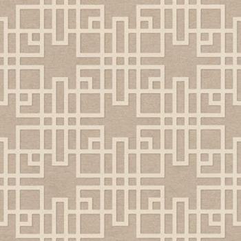 Rasch Kimono Graphic-Geometric Non-Woven Wallpaper, Light-Resistant and Washable, 0.53 x 10.05 m, Brown