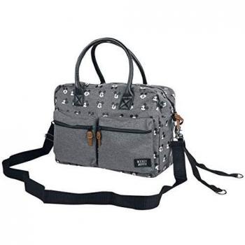 Bolso Cambiador Mickey Mouse Mejor Cuidado Gris Oscuro
