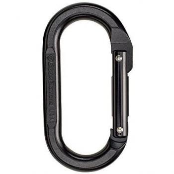 Black Diamond Black Oval Keylock Carabiner - One Size