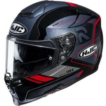 HJC Rpha 70 coptic Moto Casco Integral Touring – Plata Negro Neon