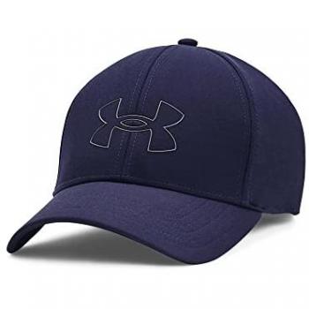 Under Armour Gorra Storm Driver Azul con tecnología repelente al agua, diseño ajustable, visera precurvada y logotipo bordado
