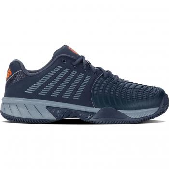 K-Swiss Express Light 3 Zapatilla de Tenis Tierra Batida para Hombres - Gris Azulado