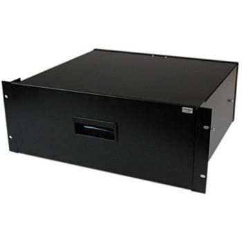 StarTech.com Cajon Metlico Acero Negro 4U 19in Pulgadas para montar en Armario Rack Bastidor cajn de almacenamiento para bastidor - 4U