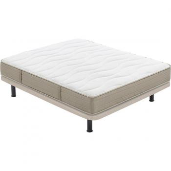 Conjunto colchón muelles + base tapizada + patas SPR20 V2 Tap