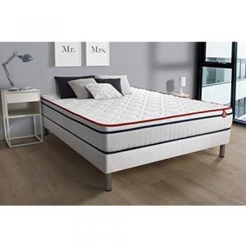 Colchón VITAL SPA 140x190 cm - Mousse a memoria de forma - 24 cm de grosor - Firme - 3 zonas de confort - Reversible