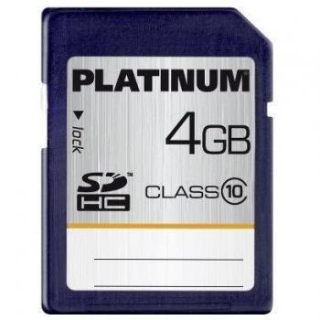 Platinium SDHC Class 10 - Tarjeta de memoria SecureDigital de 4 GB