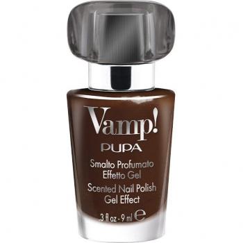 Esmalte de Uñas PUPA Vamp! 312 Chocolate Oscuro Efecto Gel Aromatizado 9ml