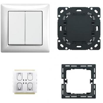 Busch Jaeger Bluetooth Low Energy Smart Switch Set 6716/01 UJ-914 - Complete Kit in Alpine White