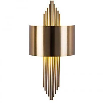 Aplique de pared vintage WELLHOME, estructura de hierro 75x10x22 cm, casquillo E27 Max 40 W