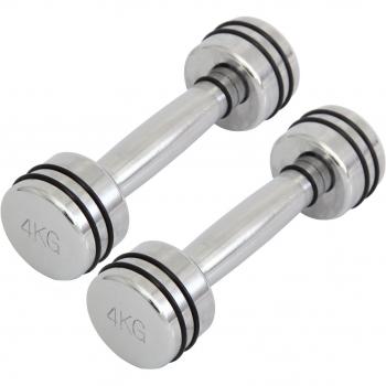 Mancuernas cromadas set 2 x 1 Kg - 2 x 2 Kg - 2 x 3 Kg - 2 x 4 Kg - 2 x 5 Kg - 2 x 6 Kg - 2 x 7 Kg - 2 x 8 Kg - 2 x 9 Kg - 2 x 10 Kg - Mancuernas de fitness